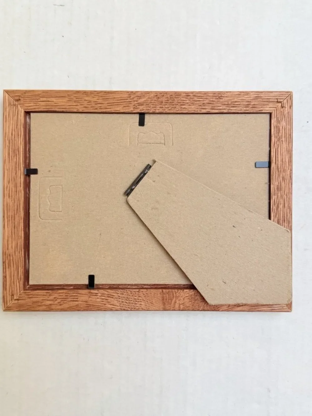 Solid Oak Frame With Glass Wood Farmhouse Country Rustic Wall Natural